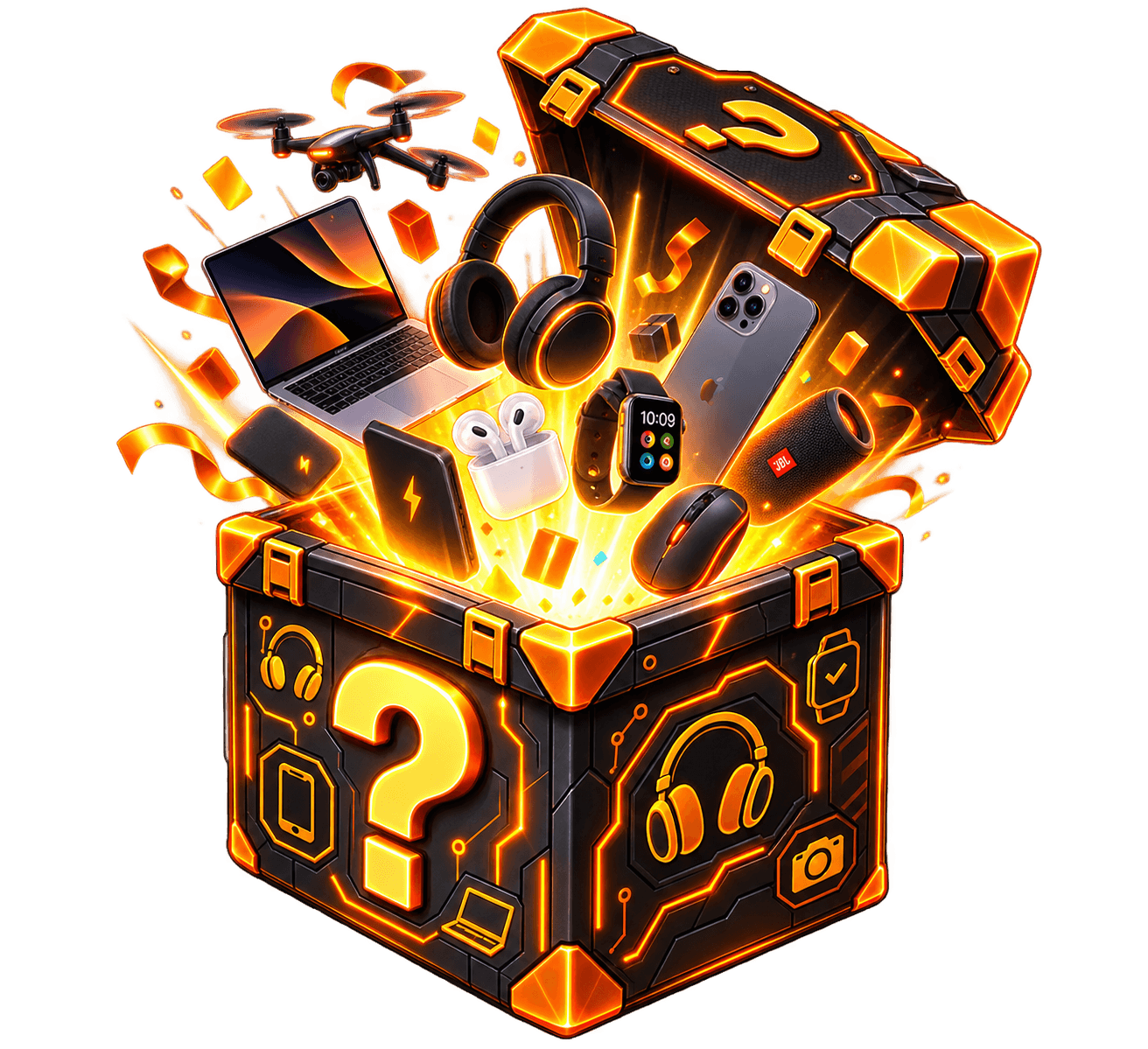 tech mystery box opened